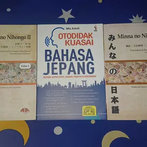 Paket 3 Buku Minna No Nihongo 1&2 | Otodidak Kuasai Bahasa Jepang BIRU