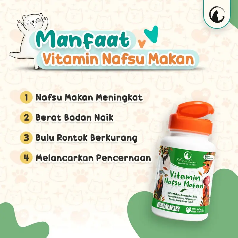 OliveCare - Vitamin NAFSU MAKAN untuk Gemukin Badan, Bulu Rontok, Daya Tahan Tubuh, Konstipasi 1