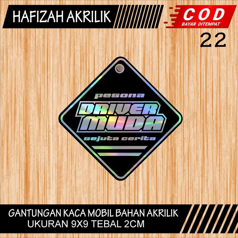 (COD)GANTUNGAN KACA MOBIL (AKRILIK) GANTUNGAN KACA TRUK VARIASI GANTUNGAN KACA MOBIL HOLOGRAM VARIASI BEBAS CUSTOM KODE 47 6