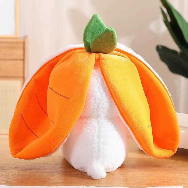 Product Introduction of ASMR Carrot Rabbit Plush Toy Cute Doll Doll Anxiety Relief Strawberry Pillow Children's Gift Bedroom Decoration 20