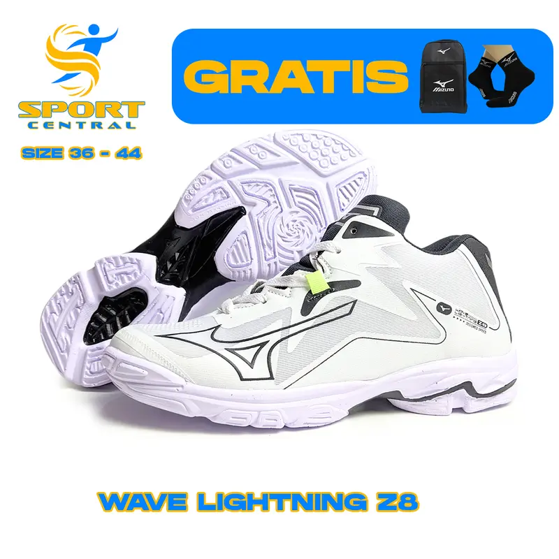 Sepatu Voli Mizuno WLZ8 Wave Lightning Z8 Hitam Sepatu Voli Sepatu Sporty Sepatu Olahraga Sepatu Badminton Sepatu Sport Pria Wanita Model Terbaru Terlaris Bisa COD 2