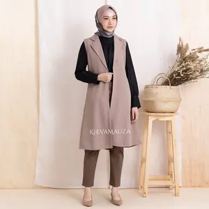 CASUAL VEST - Fashion muslim rompi outer / Outer murah / Vest