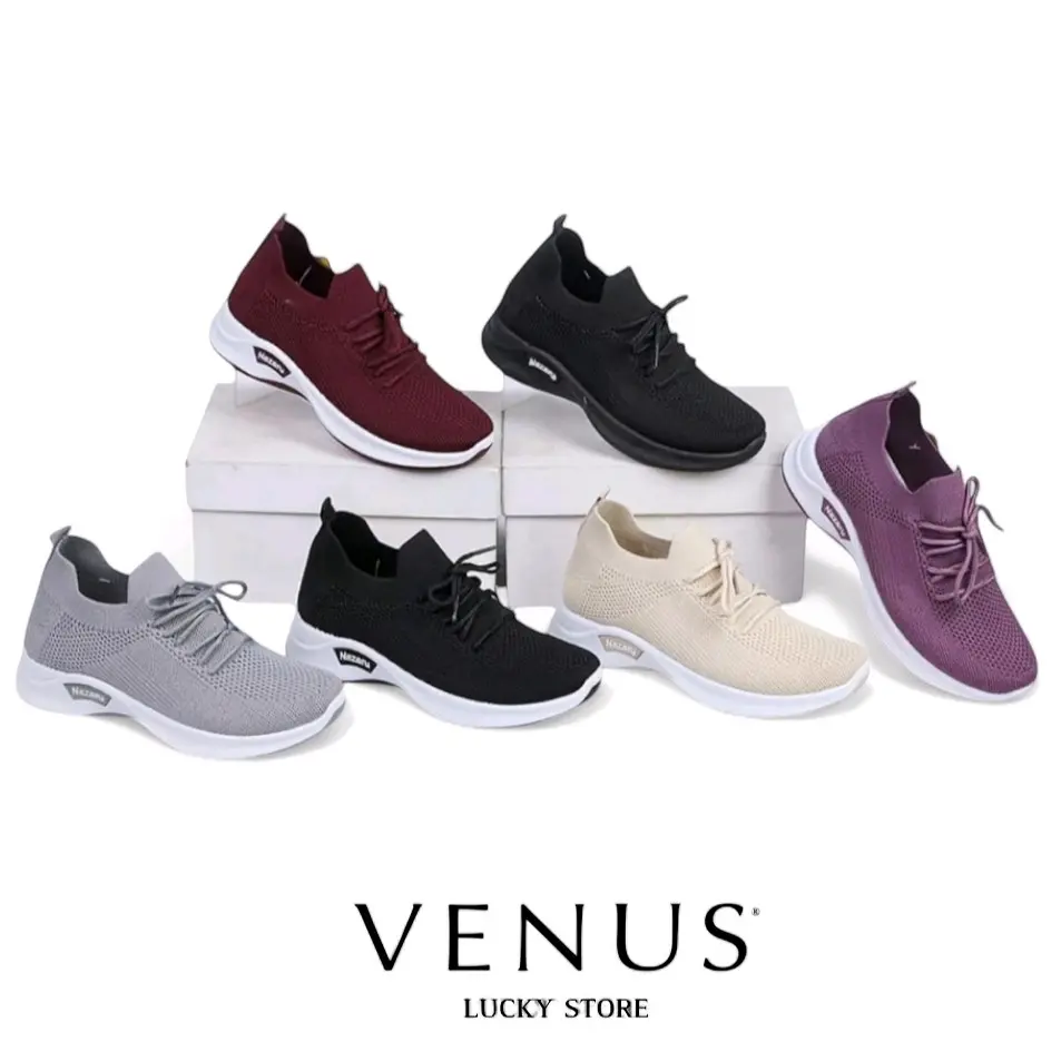 (IMPORT)Sepatu tali Nazaru Sepatu Olahraga wanita joging/senam/aerobik / Running