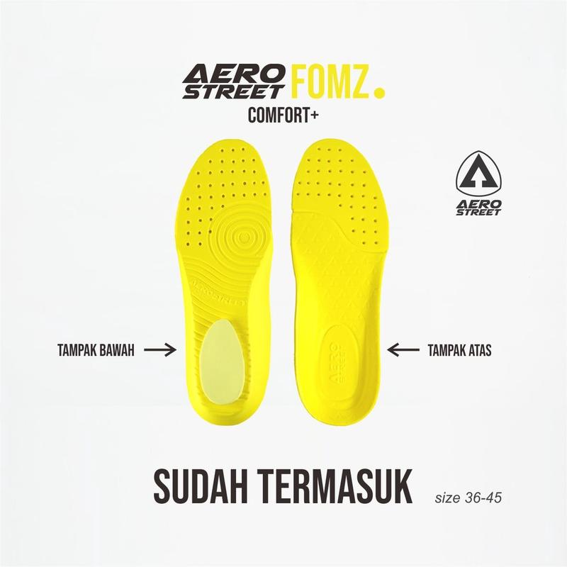 Aerostreet 36-45 Osaka Putih Abu Merah - Sepatu Sneakers Casual Pria Wanita Aero Street 21HH20 2