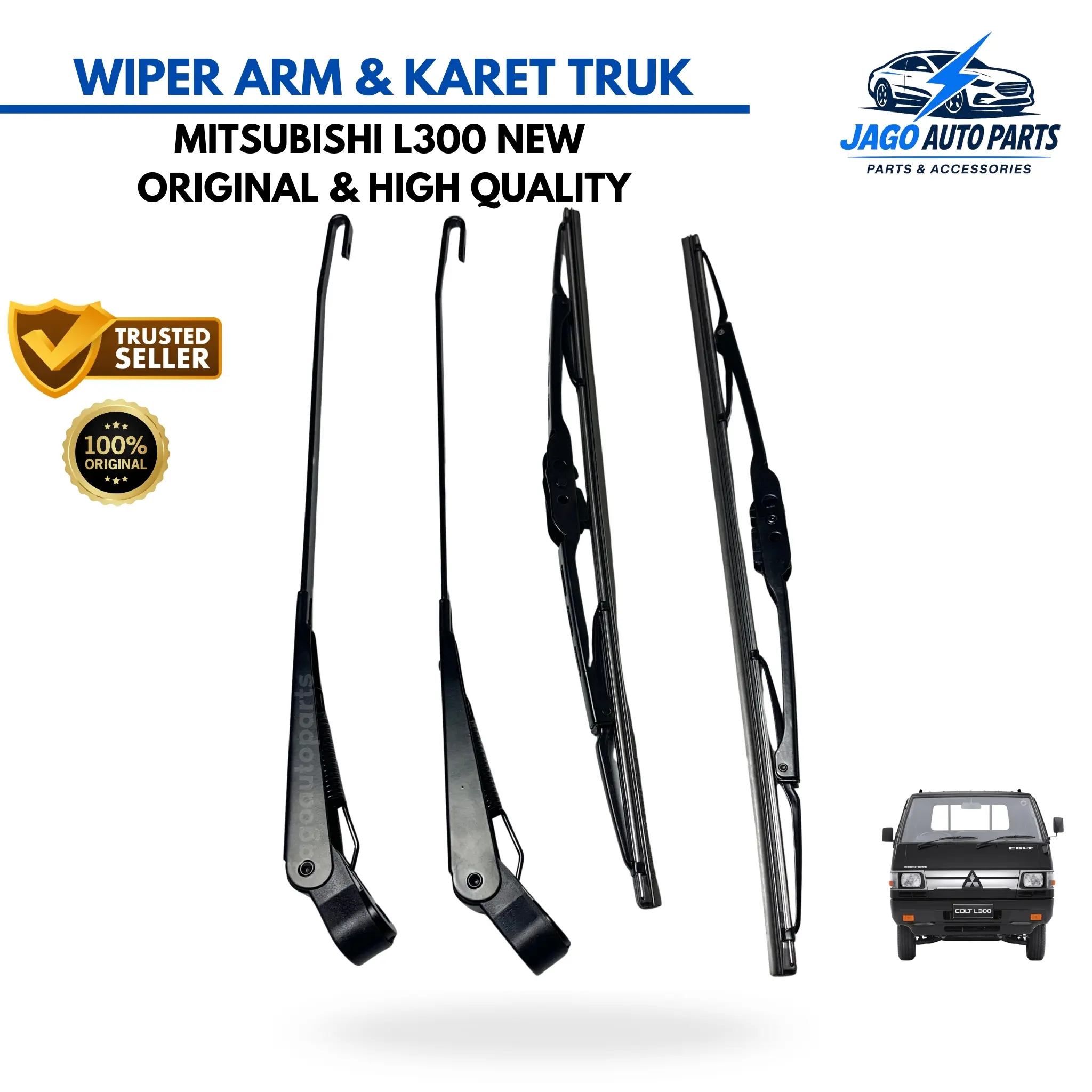 Wiper Arm & Karet Truk L300 New / Baru ORIGINAL High Quality