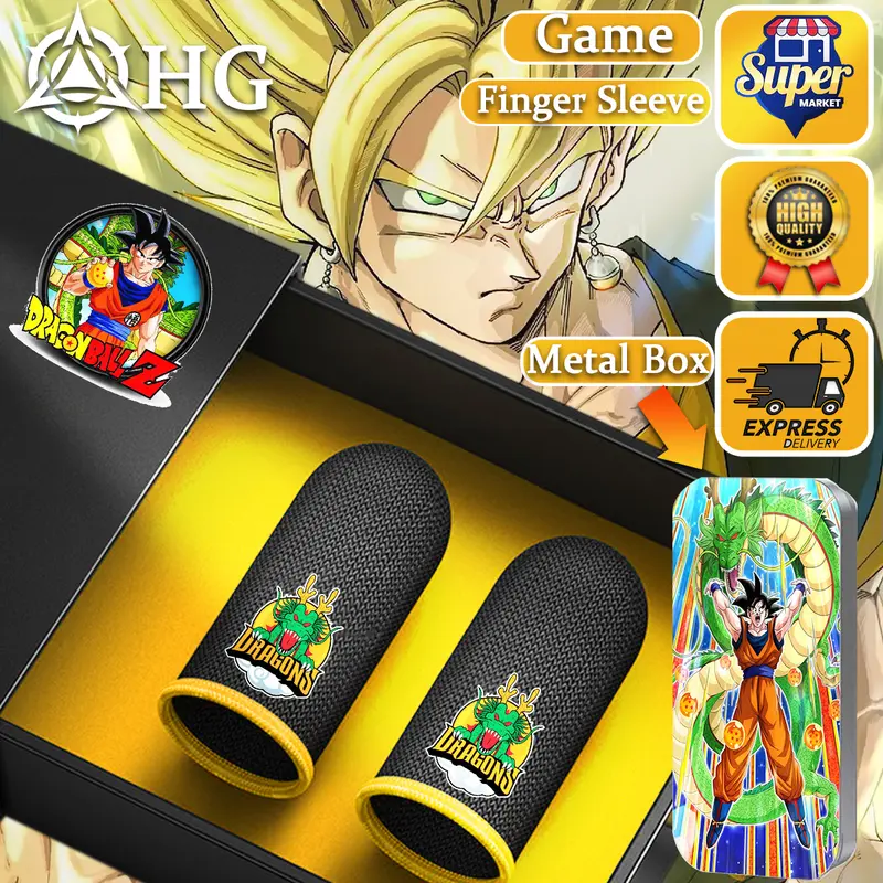 Tay Áo Ngón Tay Chơi Game, HG, Thiết Kế Dragon Ball, Chống Mồ Hôi, Thích Hợp Cho PUBG, Call of duty, Mobile Legends, Trạng Thái Sinh Tồn 3