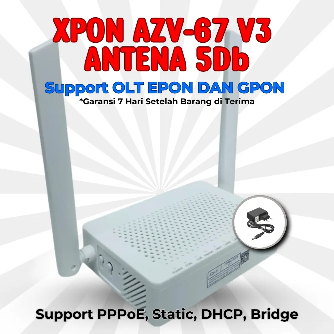 [POSTEL] XPON ONT AZV-67 V3 Antena 5dBi