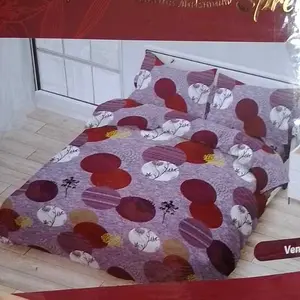 LENOSTA Set Sprei Ukuran King 180x200x20 Untuk Tempat Tidur Menarik