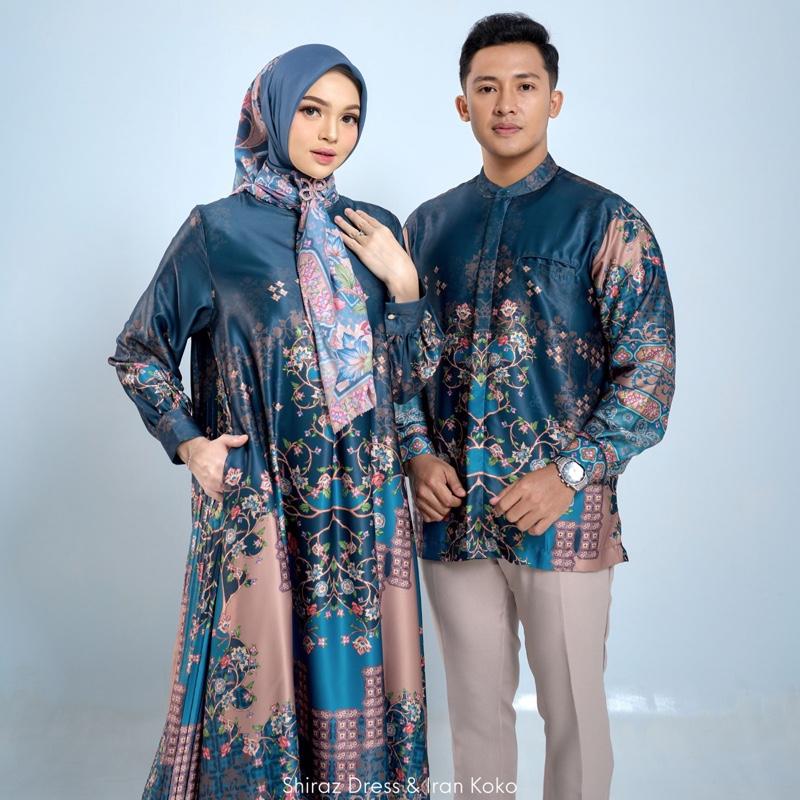DYN Clothingline Iran Shiraz Couple Series | Couple Set Lebaran | Baju Couple Lebaran | Gamis Silk Couple | Fashion Muslim 2