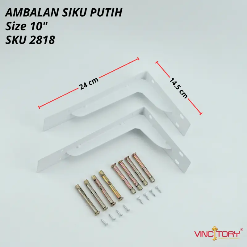 SIKU RAK Dinding Besi L Rak Penyangga Bracket Ambalan Sepasang | Bracket Siku Ambalan Dinding 4