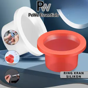 PW - Adaptor Silikon Anti Bocor untuk Pemasangan Keran Stop Kran Rumah Konektor Thread Seal Ring Transparan