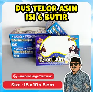 Dus Telor Asin Khas Brebes Kosong bisa muat 6 butir isi 100 lembar