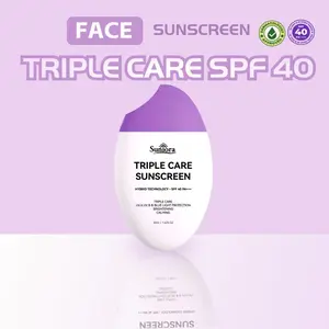 Sunscreen Sunblock SPF 40 PA++ Perfect UV Sunscreen Skin Care 60g UVA UVB Sunscreen Pemutih Ganda 50g, Anti-Aging Flek danMelembapkan