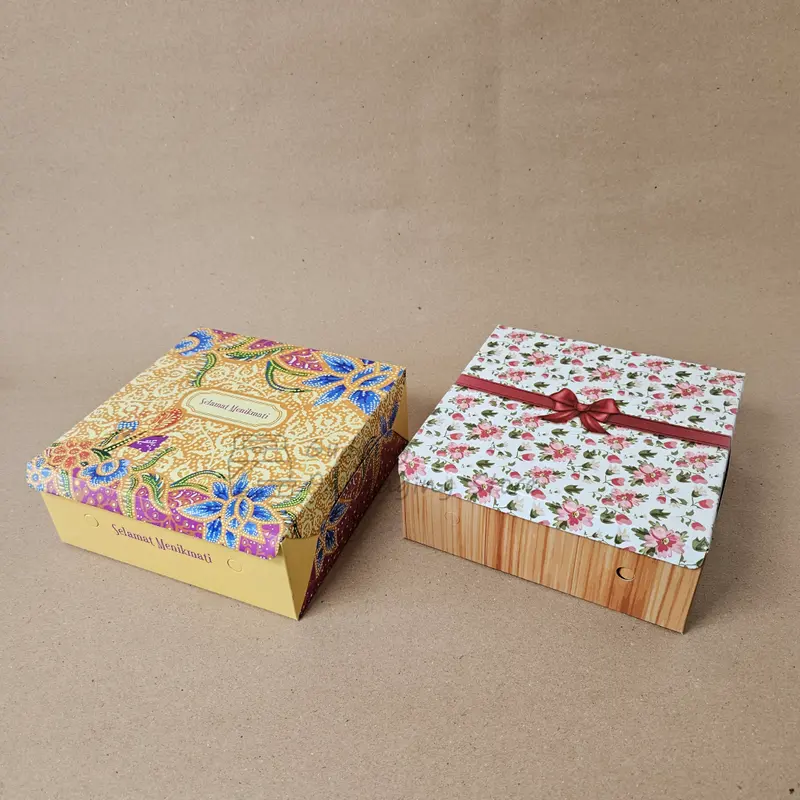 100 pcs / 20x20/ Box Nasi/ Dus Nasi / Kotak Nasi / 350 gr kotak nasi  7 bulanan 3