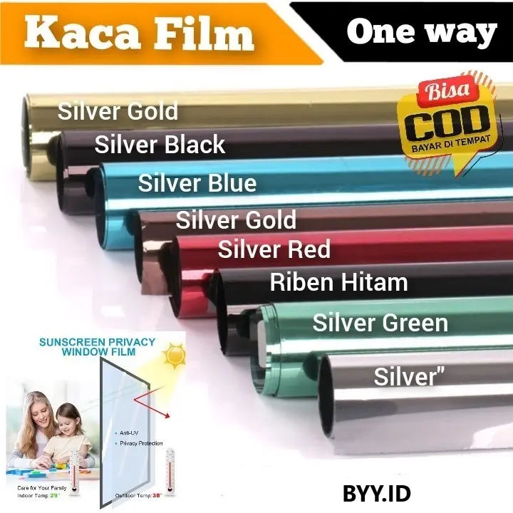 Stiker Kaca Film Jendela Rumah Oneway Cermin Kaca Film One Way Riben 150x10CM