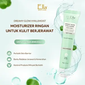 Ella Skincare Dreamy Glow Hyalumoist Gentle Moisturizer With Centella Asiatica, Ceramide NP - Wajah Glowing Lembab Berkilau