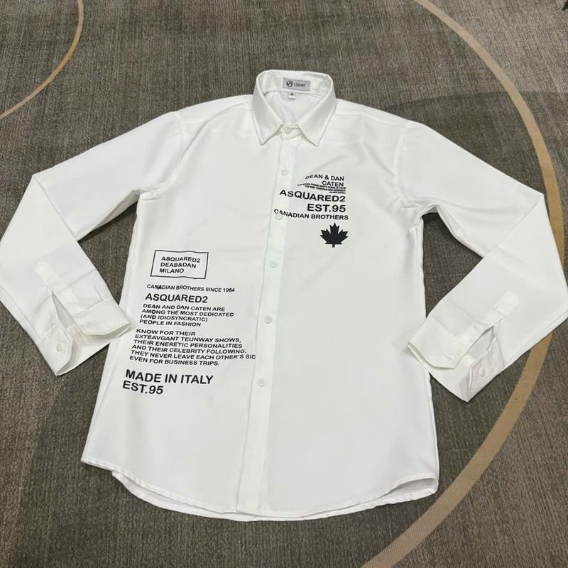 Áo sơ mi SQ from Ôm vải lụa tay dài thời trang Hàn Quốc sọc caro Menswear Có Cổ Shirt