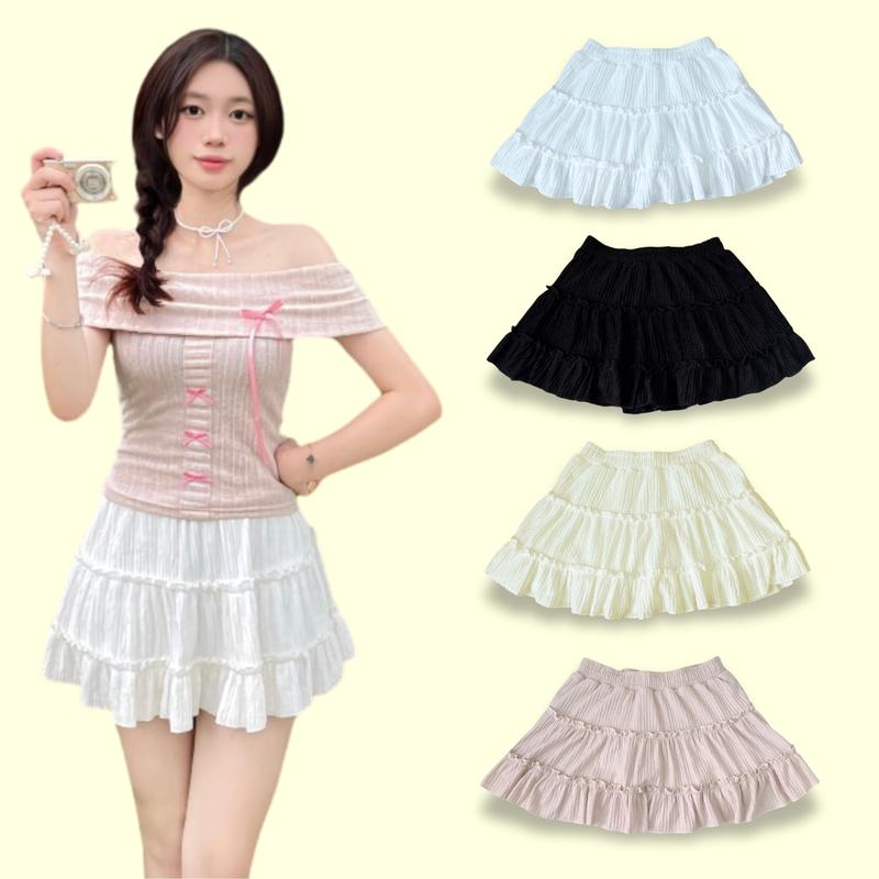  Chân Váy Nữ Bèo 2 Tầng DaaLaa Store Kiểu Dáng Xòe Xinh Xắn Dễ Thương C075 