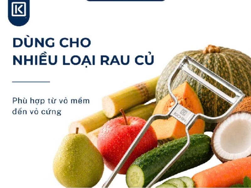 Nạo rau củ quả hai lưỡi cao cấp thép không gỉ