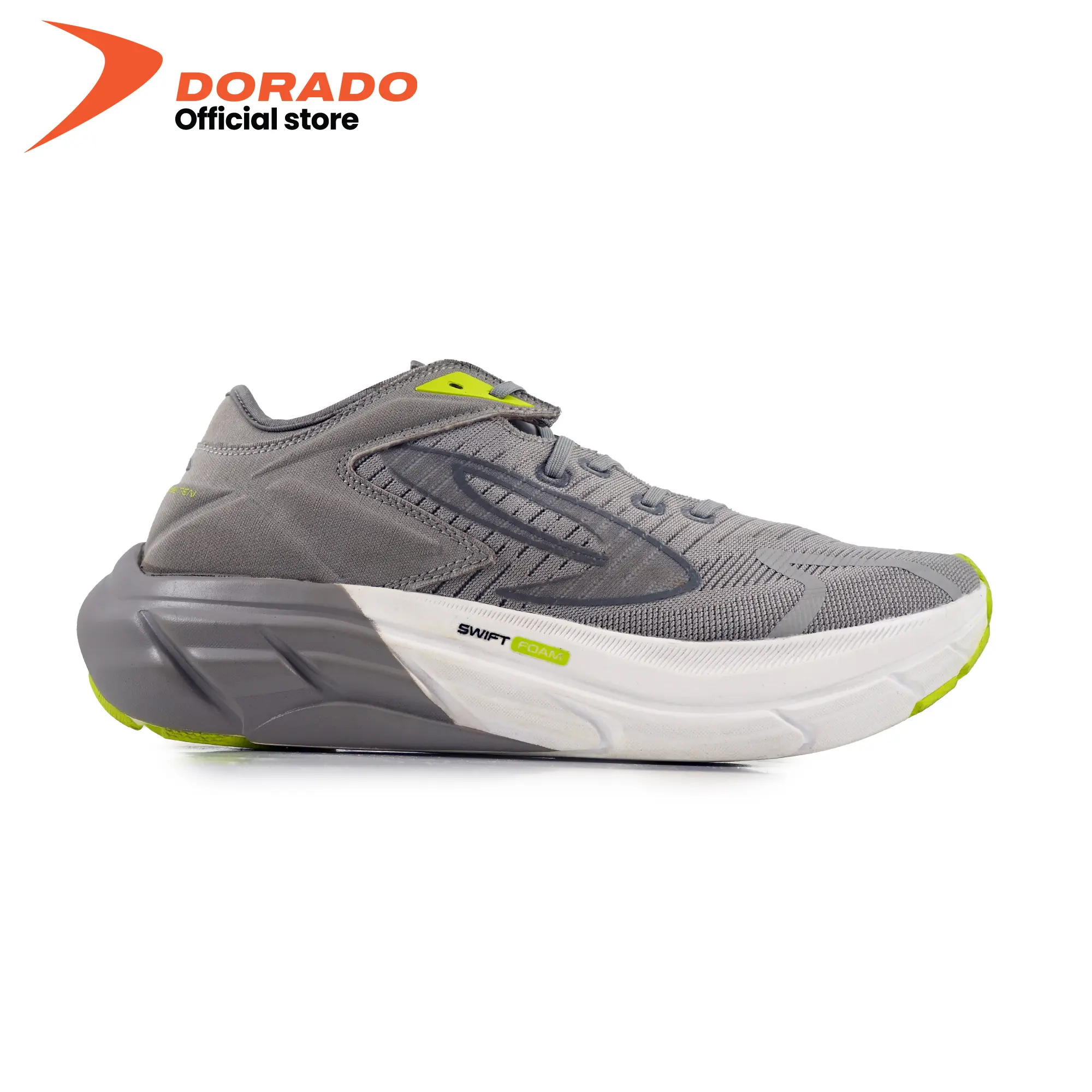 Sepatu 910 Nineten HIROSHI - ABU-ABU/HIJAU-NEON (Running) Outdoor
