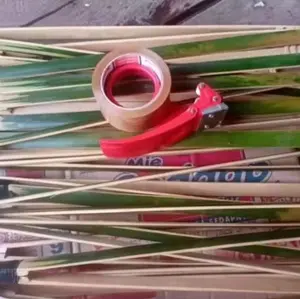 Alat pencapit sampah bambu alami /30cm,60cm,100cm