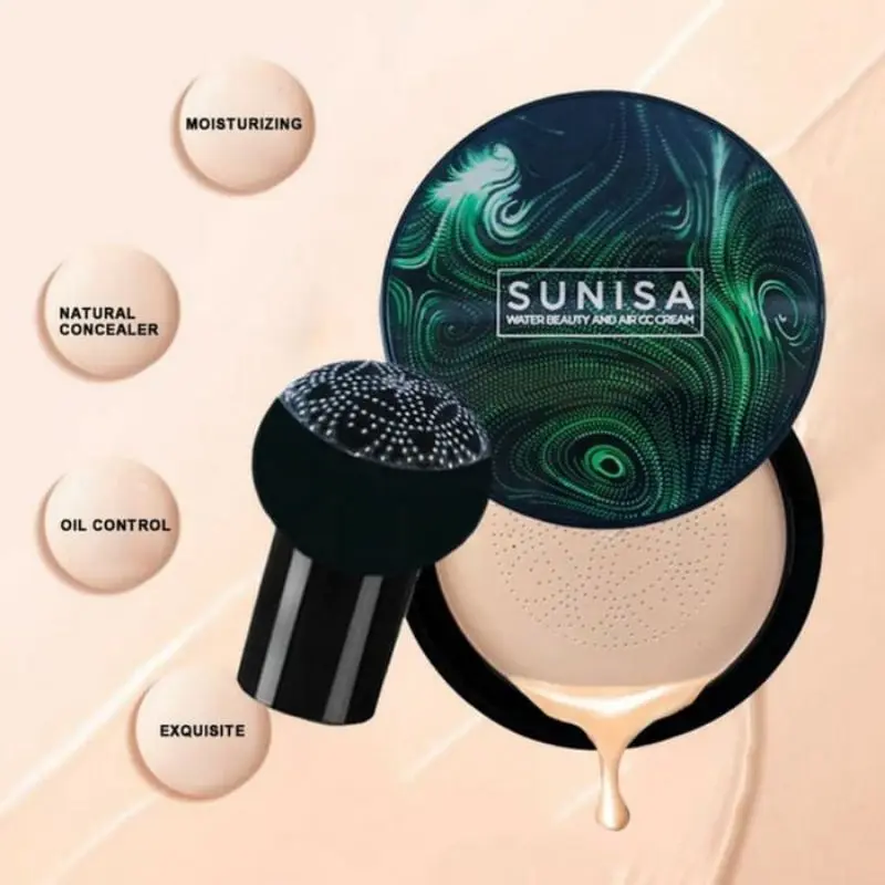 Sunisa Air Cushion Waterproof Full Coverage Cream Foundation BB Cushion 3