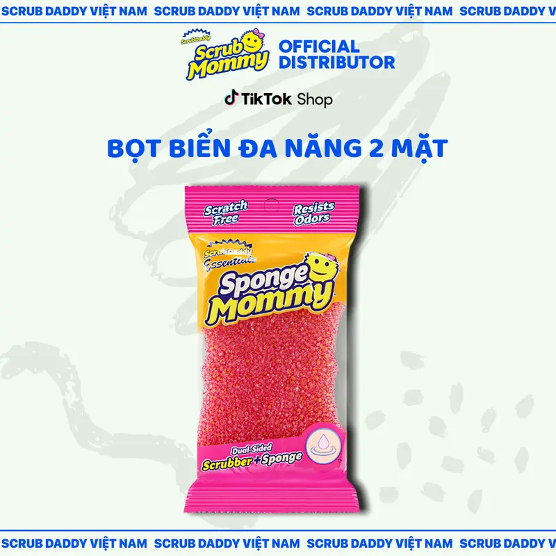 Essentials Miếng Rửa Chén Bọt Biển Scrub Daddy - Scrub Mommy Essentials Mỏng Hơn Gấp Đôi 1