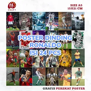 Poster Dinding Cristiano Ronaldo (Free Perekat)