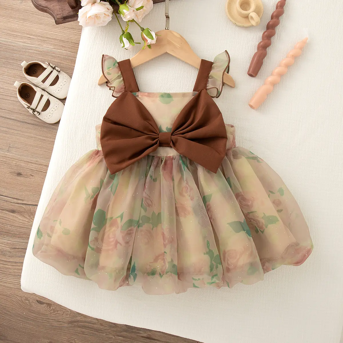 Summer Brown Bow Suspender Yarn Tutu Dress for Baby Girl Birthday Party  Clothes Gift Lovely Trendy Fairy Dress for Children Soft Polyester Sweet  Style 6 Months to 4 Years - TikTok Shop Philippines