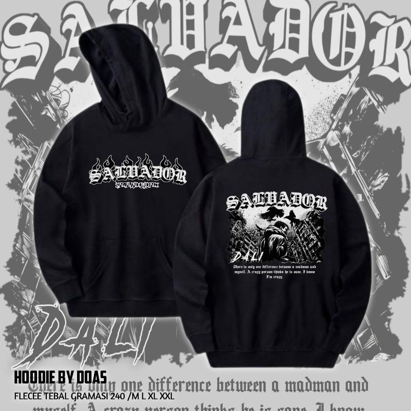 Product Introduction of Hoodie S4lvador Dali Terbaru Sweater Distro Fleece Unisex Untuk Umum Elegant Wine sweater hoodie cowok 9
