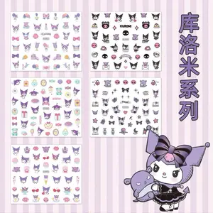Stiker kuku karakter kuromi/melodi/pocco/smile
