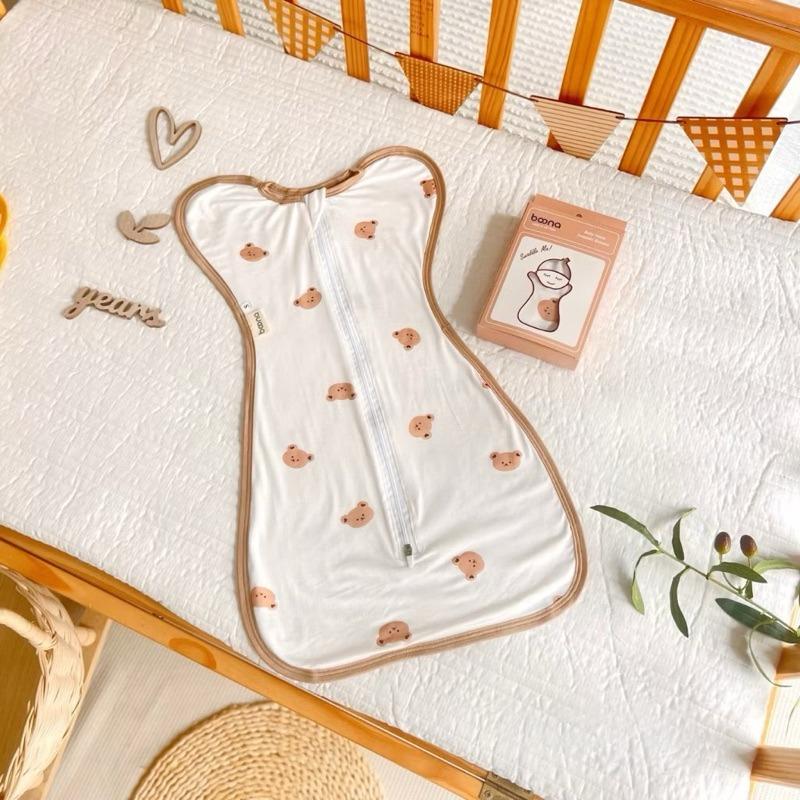 Nhộng BOONA tặng vòng dâu tằm, chũn ngủ cho bé, khóa 2 chiều tiện lợi nhộng ngủ cho bé