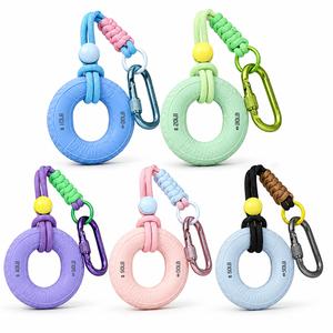 Móc Khóa Vòng Bóp Tay Silicone Dụng Cụ Tập Lực Ngón Tay 2 Mức Độ Đàn Hồi Mềm Chống Trượt Nhỏ Gọn Dùng Tại Nhà Văn Phòng Phòng Gym Giảm Căng Tay