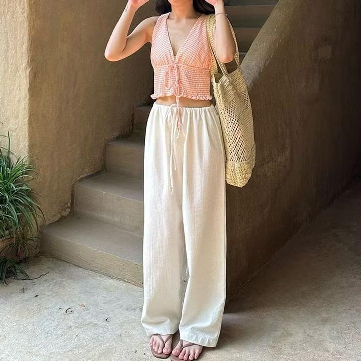 Tessa Linen Pants Celana Kulot Panjang Wanita Gaya Korea High Waist Loose Pant Celana Pantai Nyaman Bahan Linen Premium Kulot Tessa Linen Pants Celana Kulot Panjang Wanita Gaya Korea High Waist Loose Pant Celana Pantai Nyaman Bahan Linen Premium Kulot