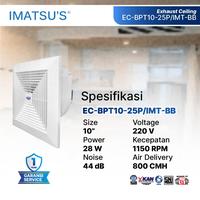 Gambar IMATSU'S Ceiling Exhaust Fan 10 Inch 220V Exhaust Plafon Penghisap Udara Ventilasi Kamar Mandi Toilet Dapur dari Kipas Online CKE Kota Administrasi Jakarta Barat 2 Tokopedia