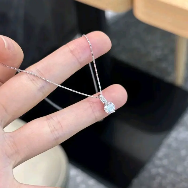 Kalung Titanium Mewah Permata Satu Rantai Belut Viral Kekinian Elegan Anti Karat dan Luntur Emas 2