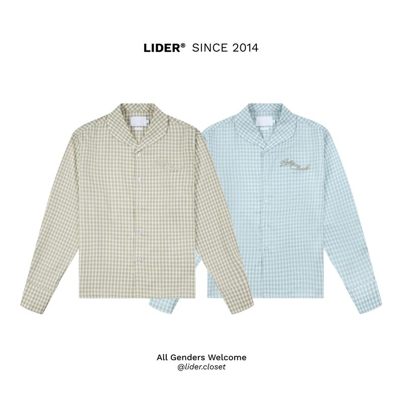 Áo Sơ Mi Tay Dài Kẻ LIDER VICHY CRUSH PLAID SHIRT