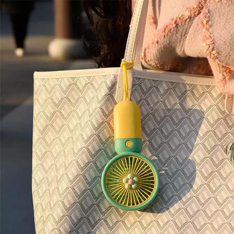107 Home Kipas Lucu Bunga F17 Mini Portable Angin Kencang Tahan Lama 4