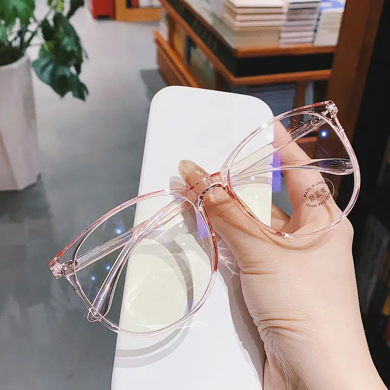COD❤️ Kacamata Anti Radiasi Komputer Frame Plastik Gaya Retro Untuk Pria / Wanita-yy 2