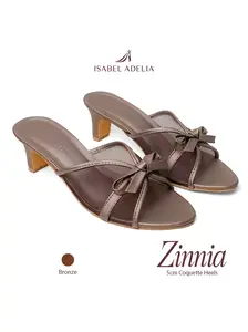 Isabel Adelia ZINNIA Heels Wanita Pesta Kondangan Pita Sepatu Formal Hak 5 cm