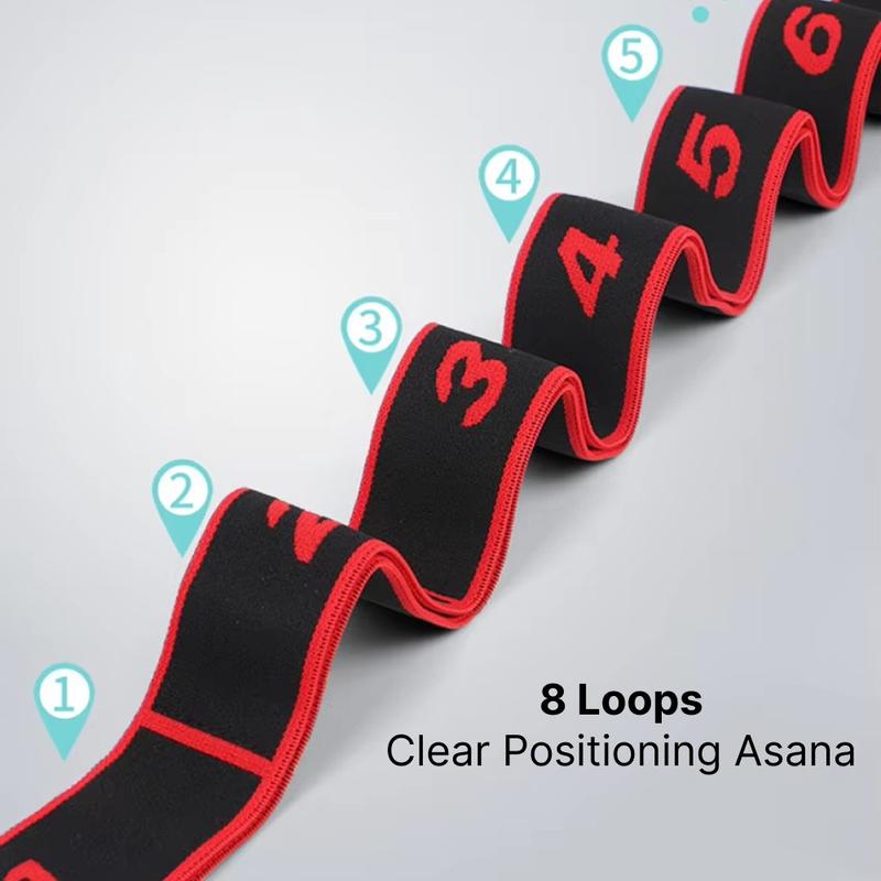 Resistance Band 8 Loops ZJ202 Multifungsi untuk Yoga, Pilates, dan Latihan Otot - Panjang 90 cm 2