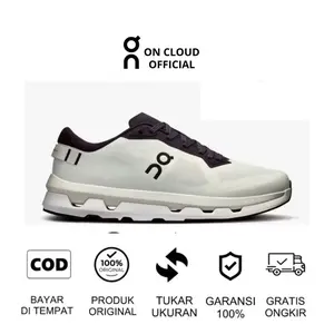 SEPATU RUNNING ON CLOUDZONE WHITE BLACK 0RlGlNAL SHOES