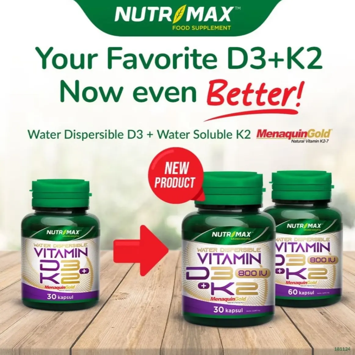 Nutrimax Vitamin D3+K2