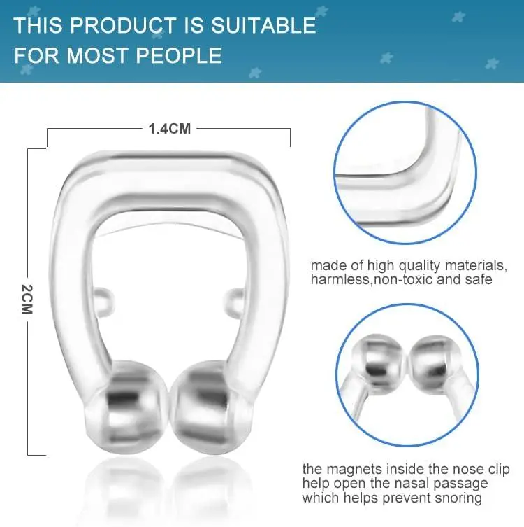 Alat Anti Ngorok Dengkur Dengan Magnet - Snore Stopper - Nose Breathing - Alat Tidur Nyenyak Lelap Dipasang di Hidung - Cleaning 2