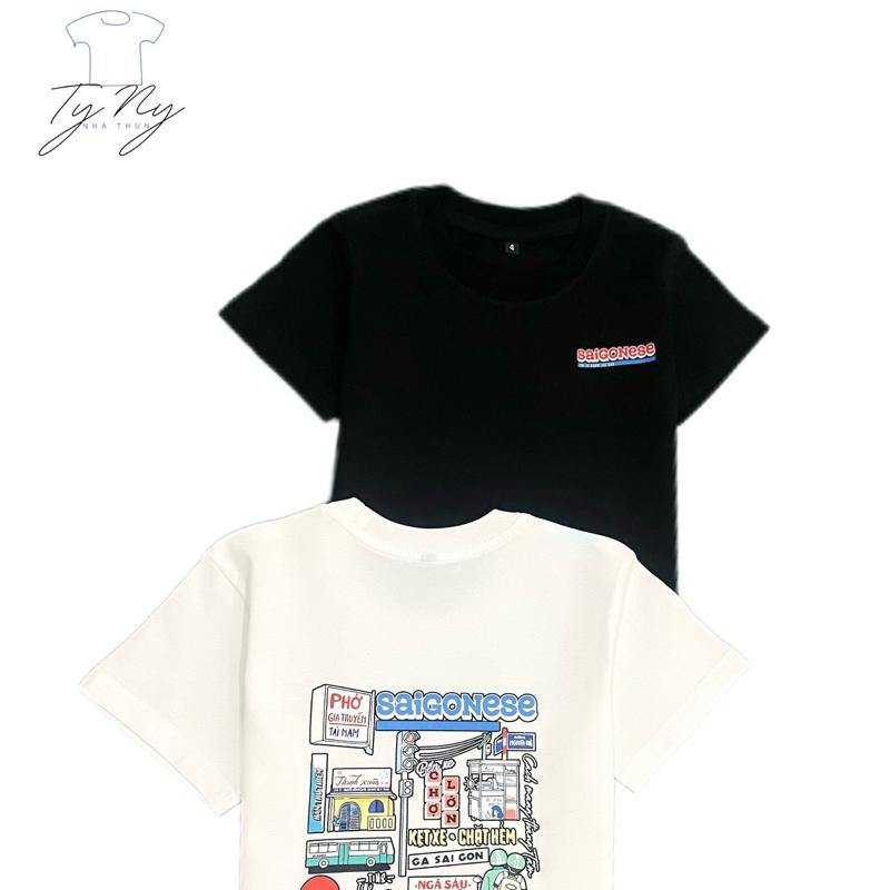 Áo thun trẻ em Saigonese hottrend, hàng loại 1, 100% cotton đẹp đứng form, định lượng vải 230g 0