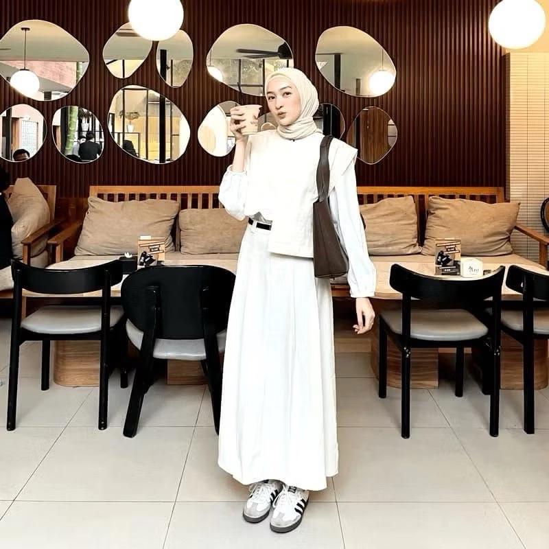 Domi Vest Wanita Premium Atasan Rompi Polos High Quality 6