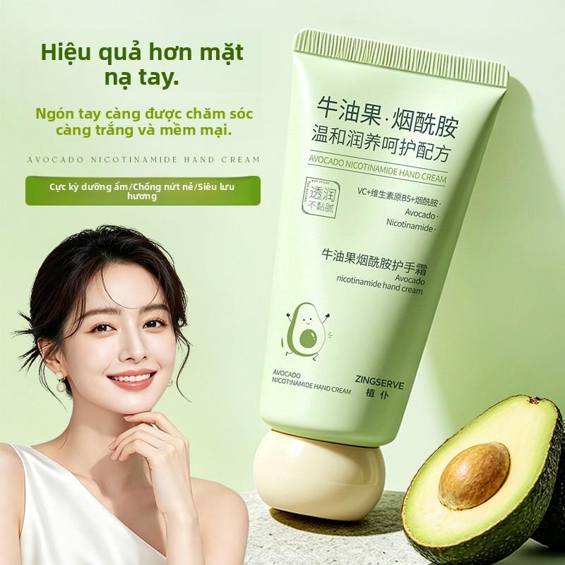 Kem dưỡng tay Bơ Niacinamide, dưỡng mềm, làm sáng da, cải thiện khô ráp, dưỡng ẩm