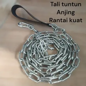 tali tuntun rantai tali kekang rantai anjing besar rantai kuat tebal