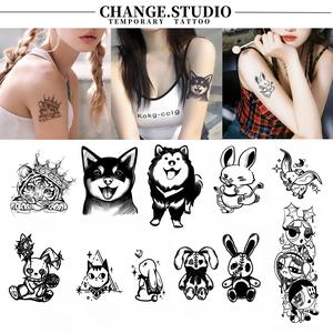 Hình Xăm Tạm Thời, Thiết Kế Hình Xăm Hoạt Hình Động Vật, Lâu 15 Ngày, Không Thấm Nước Và Chống Chà Xát. Hình xăm dán
