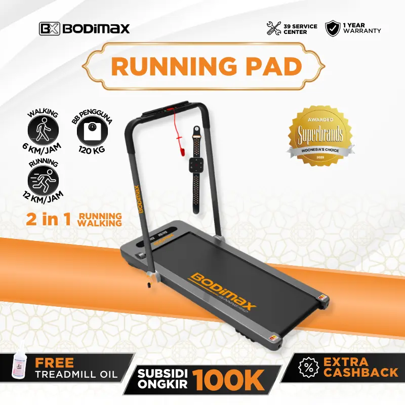 Bodimax Running Pad -   TREADMILL/ RUNNING PAD/ GYM / ALAT OLAHRAGA 0